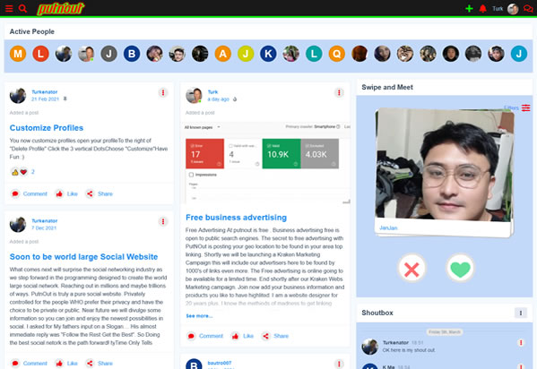 social website design